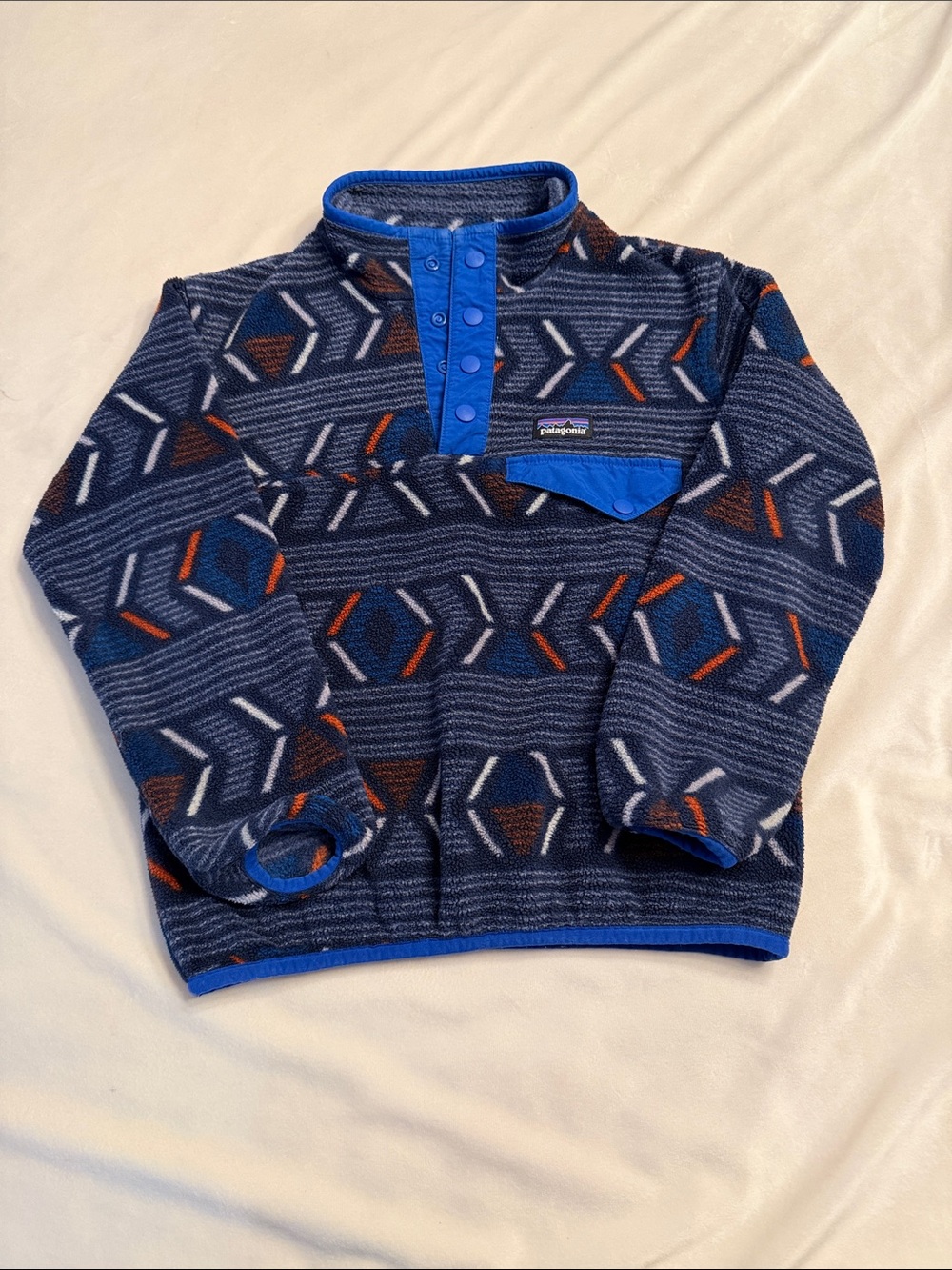 Patagonia Kids' Lightweight Synchilla Snap-T Pullover, sz S (5-6)